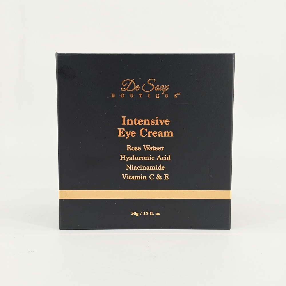 De Soap Boutique Intensive Eye Cream Hyaluronic Acid Niacinamide 1.7oz New